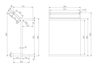 Столик для ванной комнаты ABBER Stein AS1637 с полотенцедержателем белый